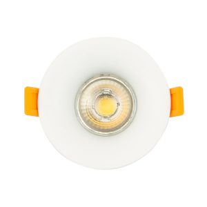 Witte ronde downlight voor GU10 / GU5.3 LED lampen (indirect licht)