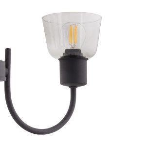 Zwarte design Seppe hanglamp met 5 spotlights - Ledshopper.nl