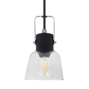 Zwarte linear Seppe hanglamp met 3 spotlights - Ledshopper.nl